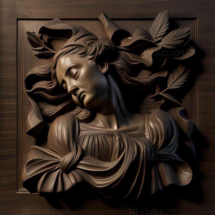 3D model Artemisia Gentileschi (STL)